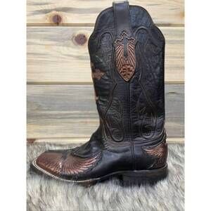 NEW BLACK JACK BOOTS handcrafted boot in brown and black